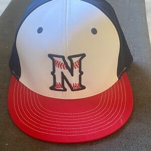 Kids Baseball Cap with Red and White Design